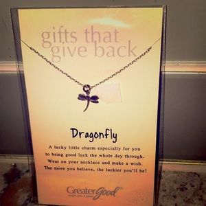 Greater Good Dragonfly Necklace New With Tags